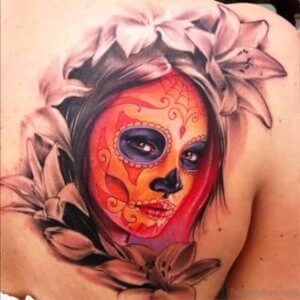 La Catrina skull tattoos 6