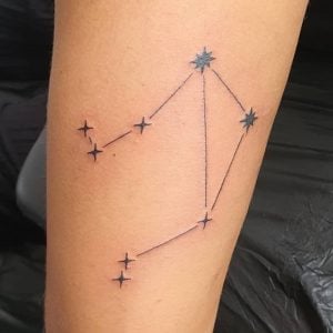 Libra constellation tattoo 5