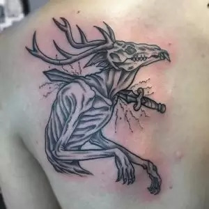 Wendigo Back Tattoo Ideas: Embrace the Legendary Beast