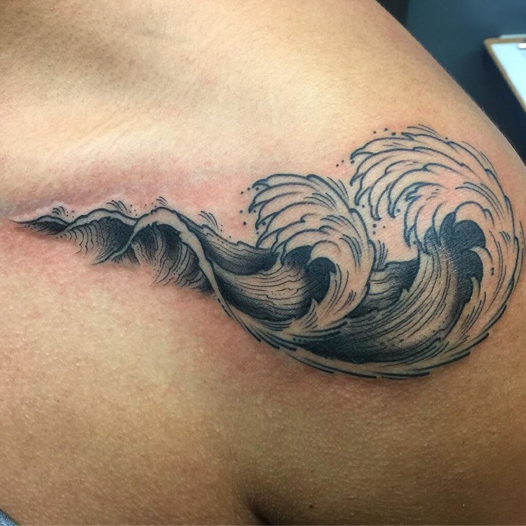 Meaning Behind Wave Tattoos 1