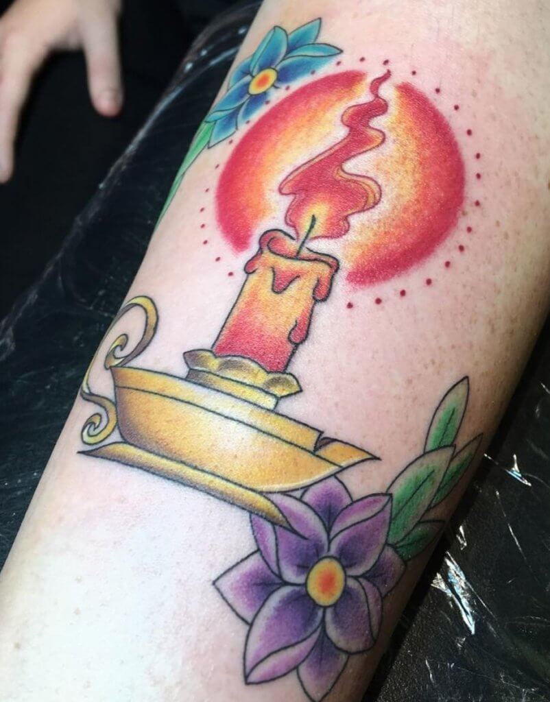 Meanings of Candle Tattoos 1