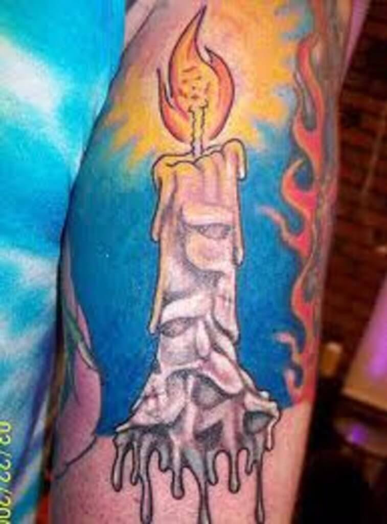 Meanings of Candle Tattoos 3