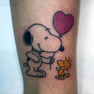 Snoopy cute tattoo 2