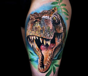 T Rex realistic tattoos 4