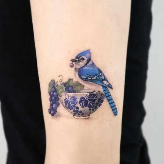 Small Blue Jay Tattoos: Capturing the Charm of These Birds