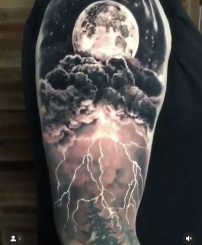 Symbolism of lightning tattoo